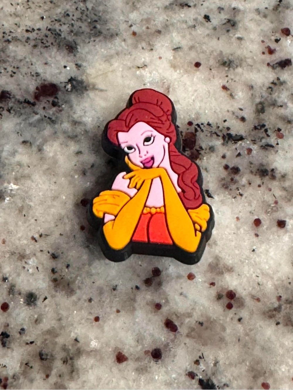 CROCS belle Yellow and Red Princess Jibbitz Charm